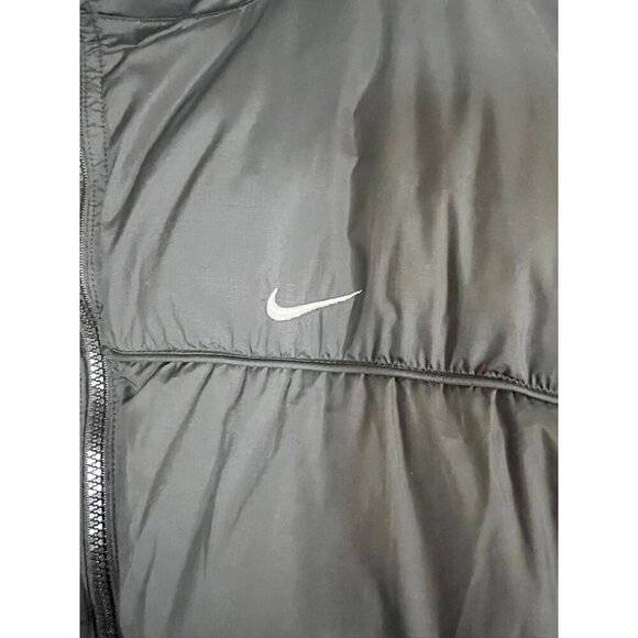 Nike Duck Down Puffer Jacket 2XL Black Bubble Coat Streetwear Quilted Neutral - Picture 5 of 13